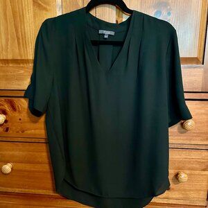 NYDJ Black V-Neck top, Size S